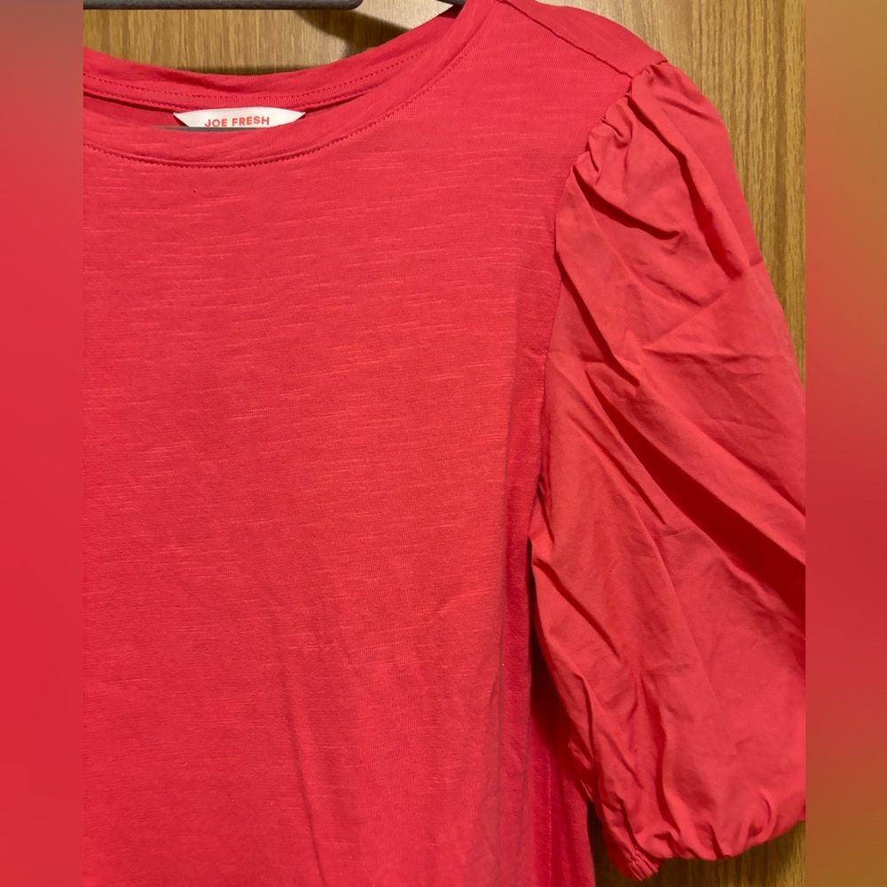 Joe Fresh Watermelon Pink Cotton Dress, S
